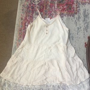 White tank dress with lace
